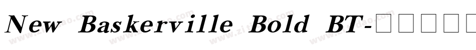 New Baskerville Bold BT字体转换